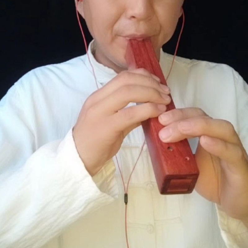 Musical Instrument Xun - 10 Delikli Kare Ahşap Xun Ses