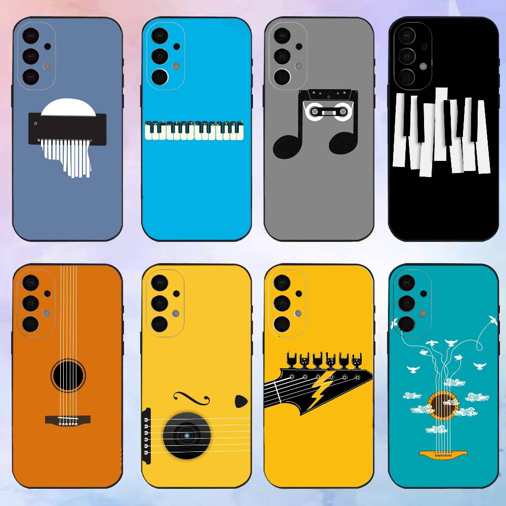 Musical Instrument Quotes - Minimal Düz Müzik Aleti Telefon Kılıfı