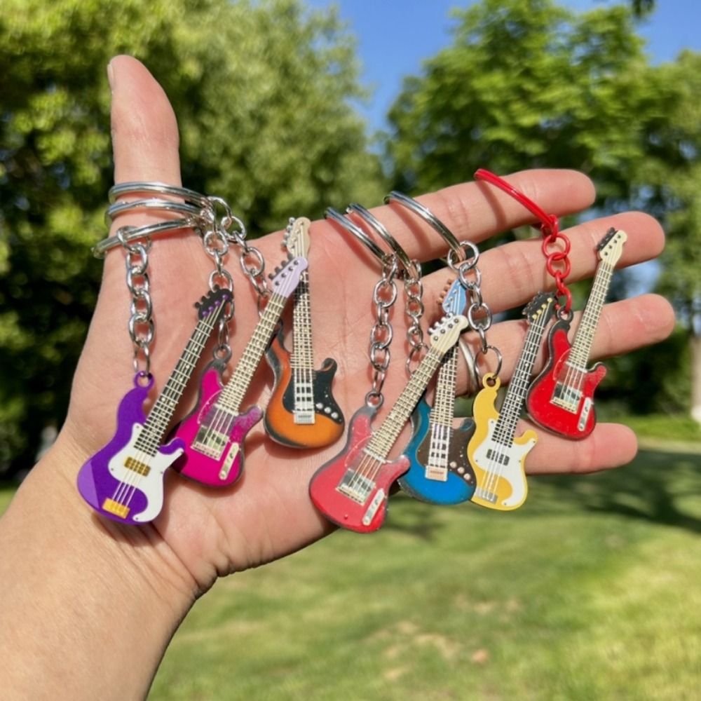 Musical Instrument All - Anahtarlık Hip Hop Gitar Anahtarlık Serin