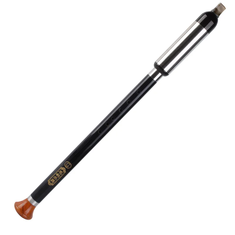 Bagpipe Practice Chanter - Çin Bawu Abanoz Ahşap Flüt Müzik