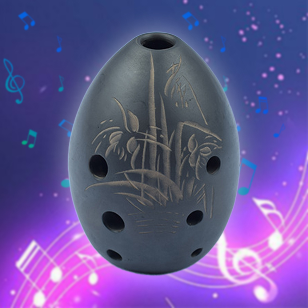 Musical Instrument Xun - 8 Delikli Ocarina Geleneksel Çin Müzik