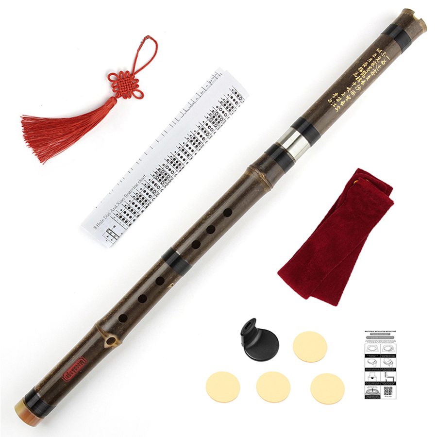Bagpipe Practice Chanter - Çin Bambu Flüt G/F Anahtar Sol