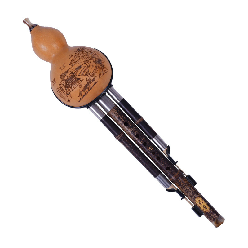 Bagpipe Practice Chanter - Bambu Flüt Hulusi Üç Tonlu Kabak
