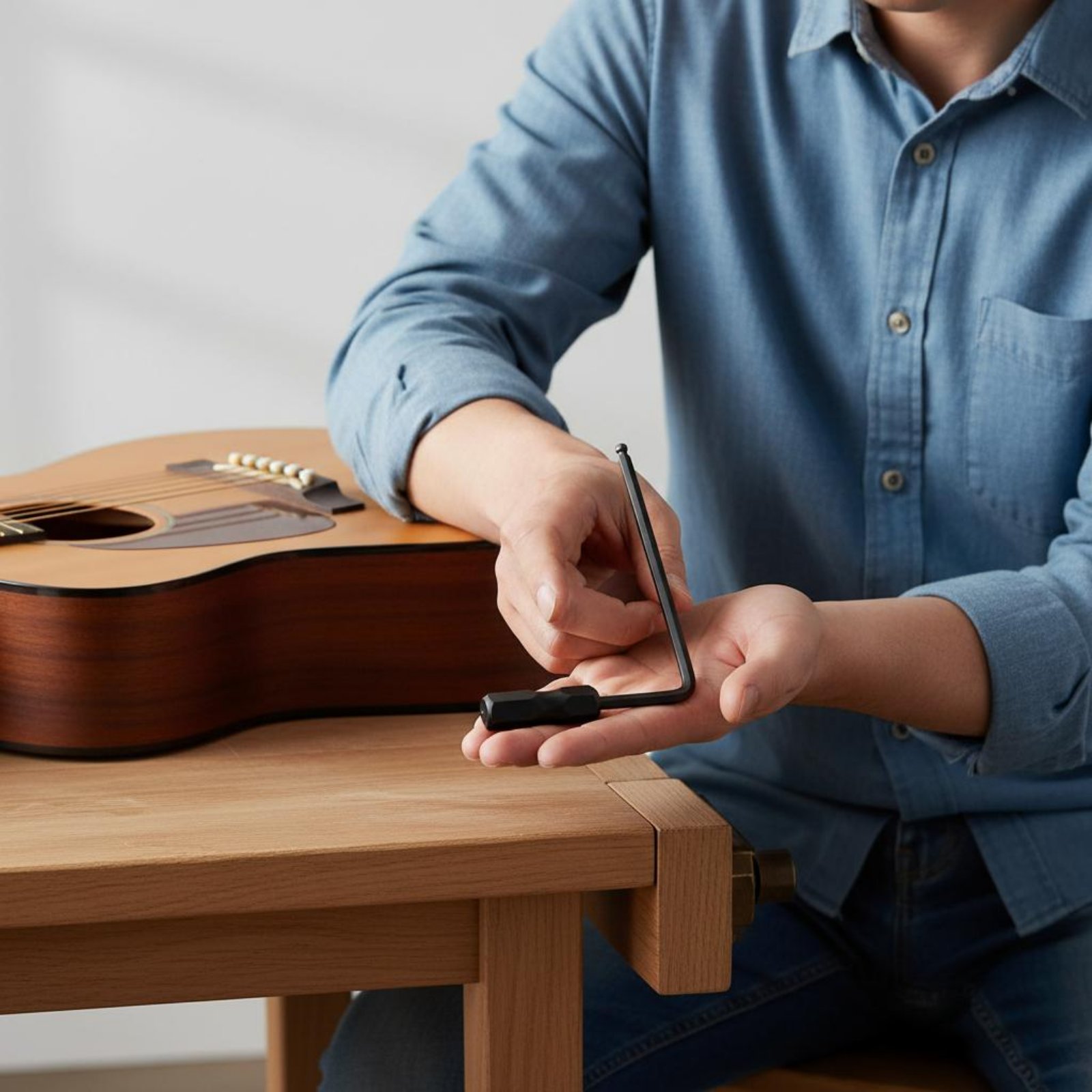 Musical Instrument Long - Gitar Destek Çubuğu Anahtarı Uzun Ömürlü