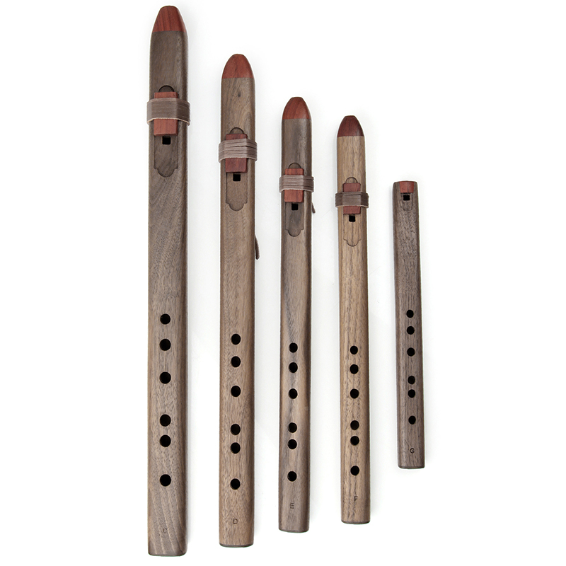 Wooden Flute Native - 6 Delikli Ahşap Flüt Geleneksel Profesyonel