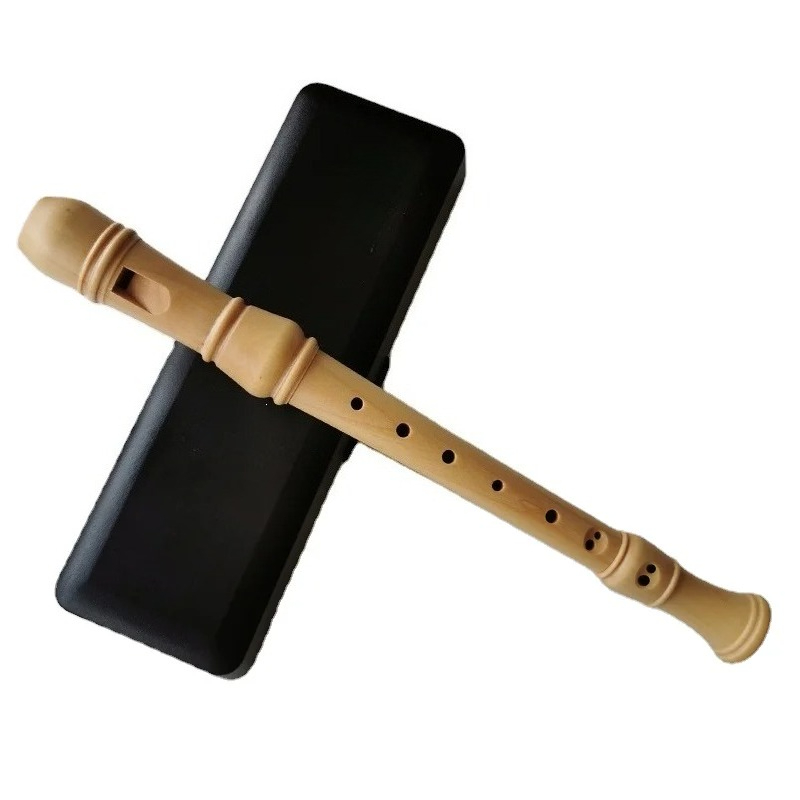 Musical Instrument German - 3 Blok Masif Akçaağaç 8 Delikli