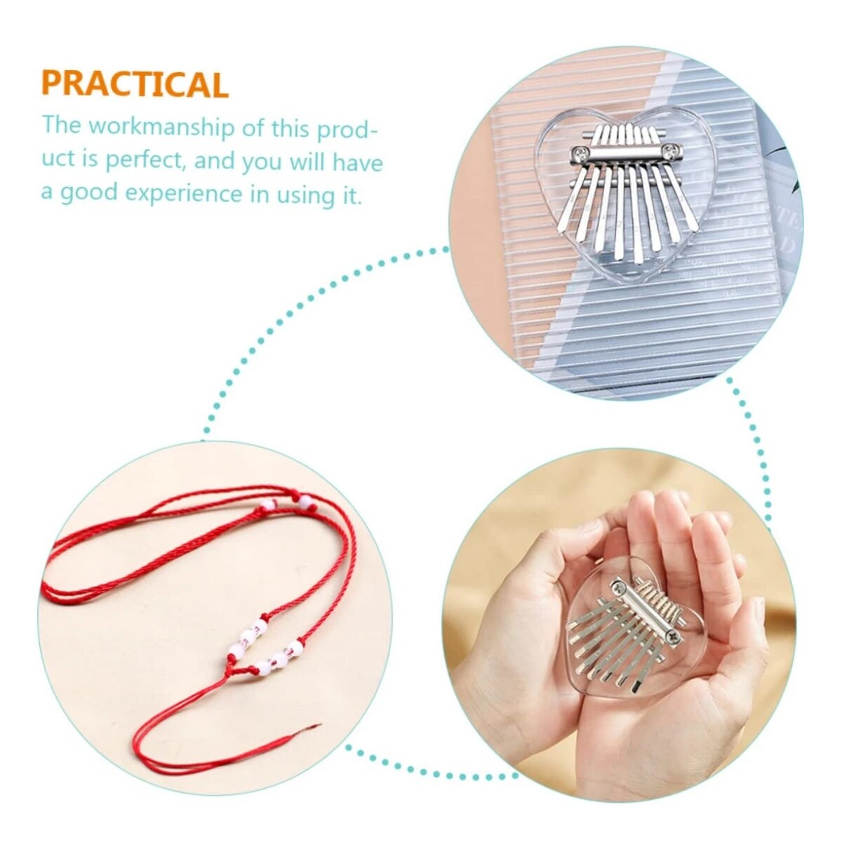 Miwayer 8 tuşları Mini Kalimba - A Musical Instrument With Keys incelemesi ve fiyatı