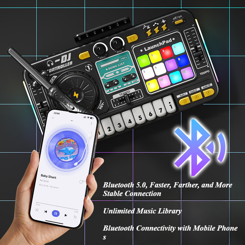 Çocuk DJ Mikser Mikrofon ile E - Musical Instruments Names incelemesi ve fiyatı